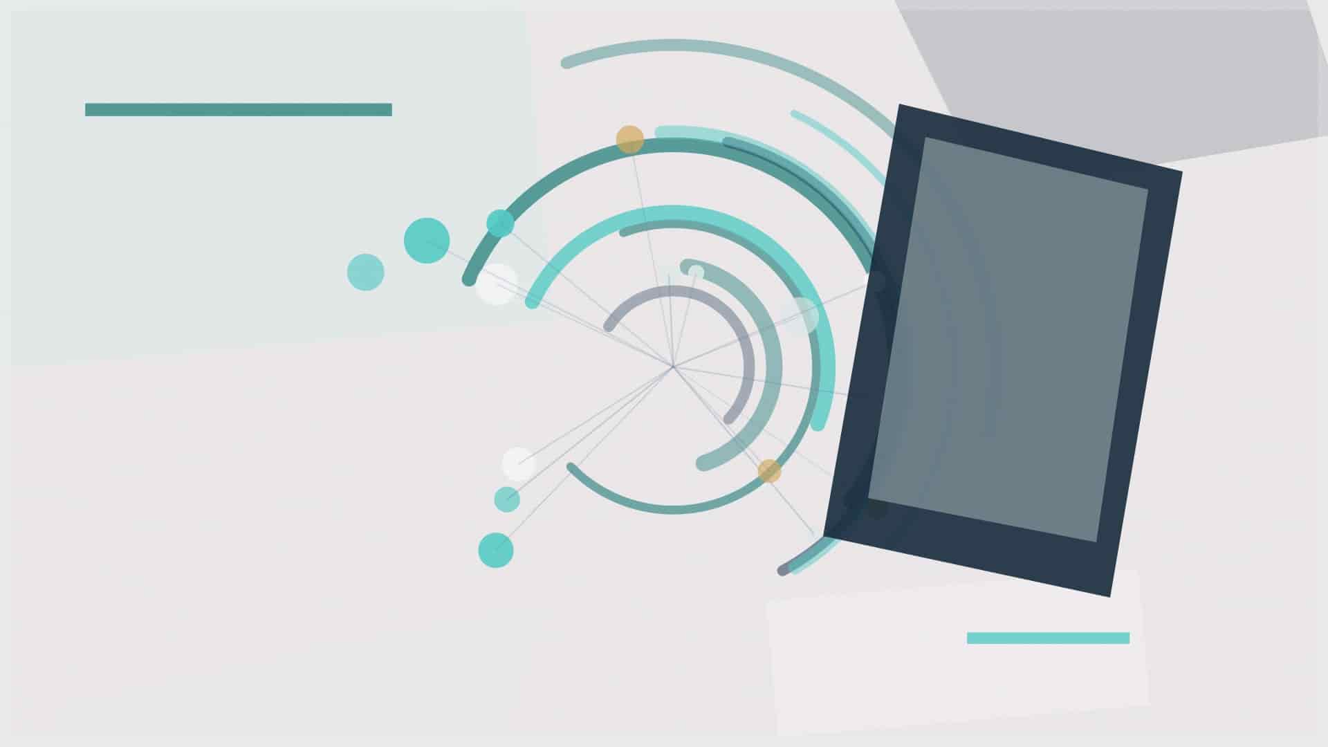 Abstract editorial illustration for Supporting Microsoft Suppliers Through GHG Emissions Reporting